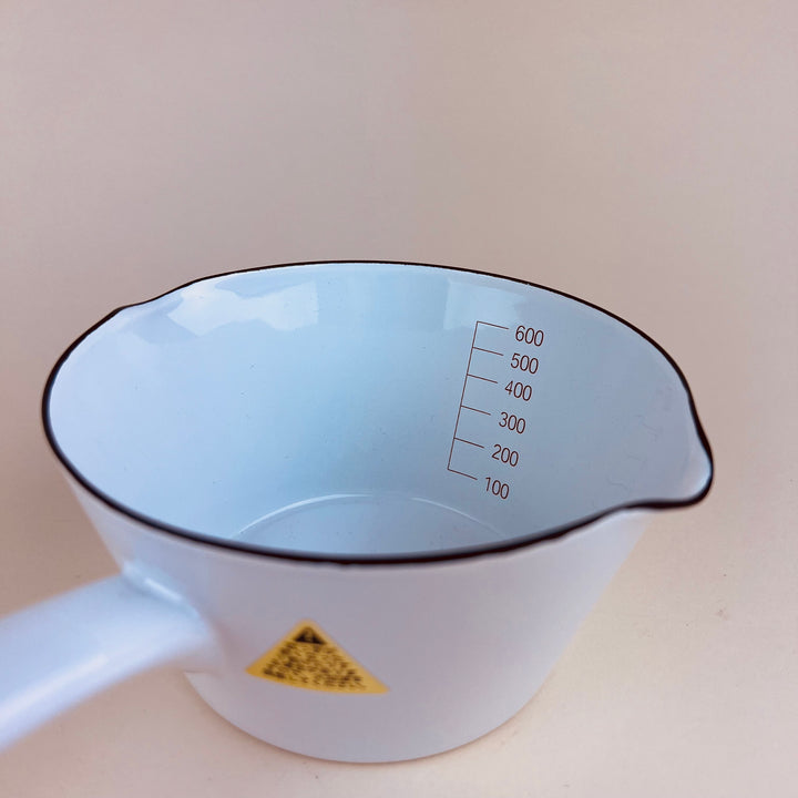 Fuji Horo Enamel Measuring Milk Pan