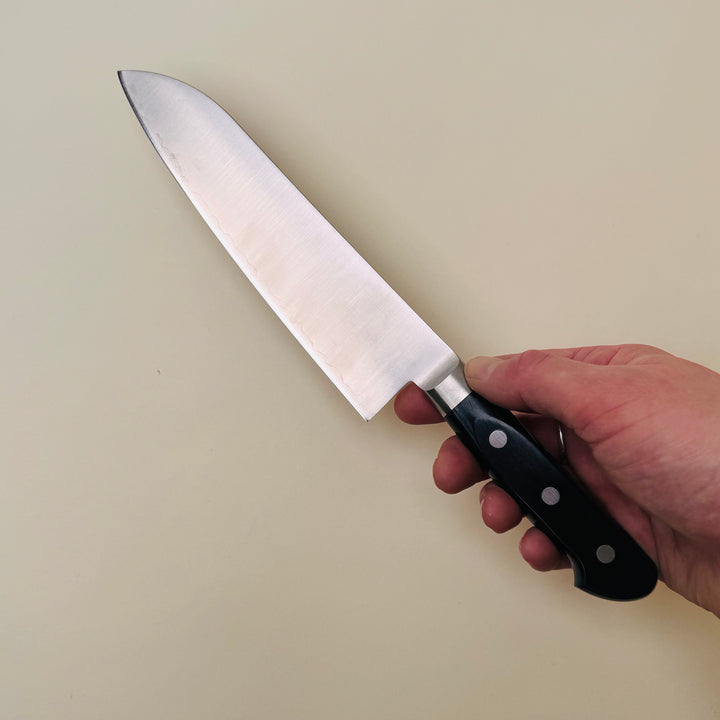 Tsunehisa 440C Migaki Santoku 180mm