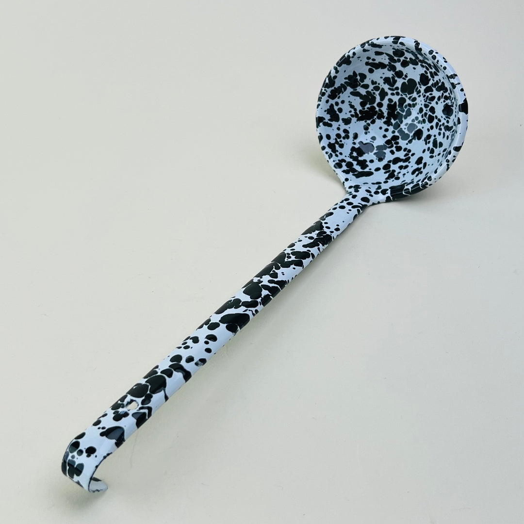 Splatter Enamelware Ladle