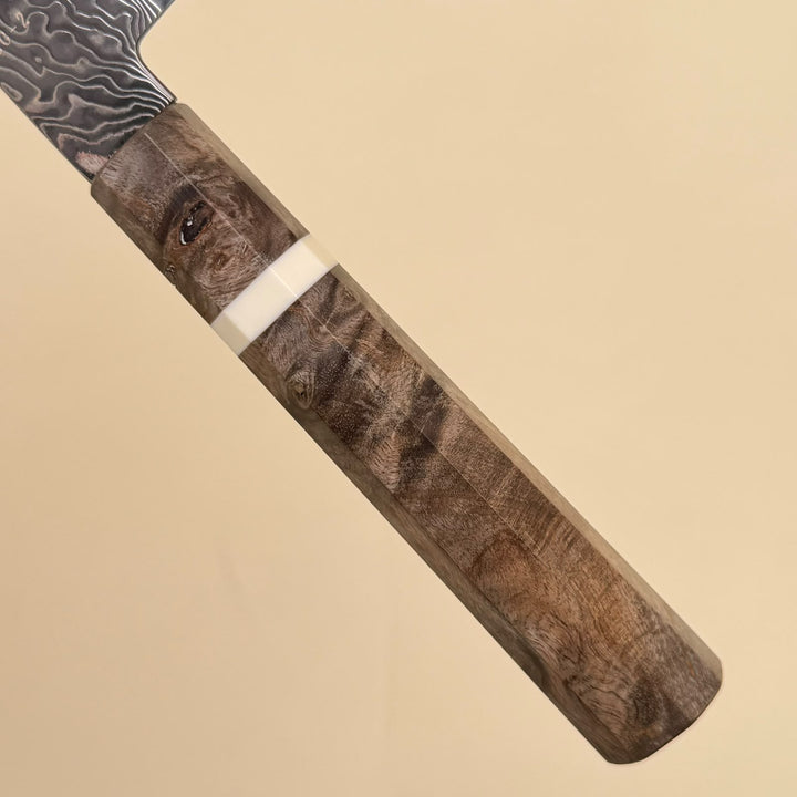 Hatsukokoro Ryuhyo SG2 Gyuto Knife 210mm Kurozome Damascus