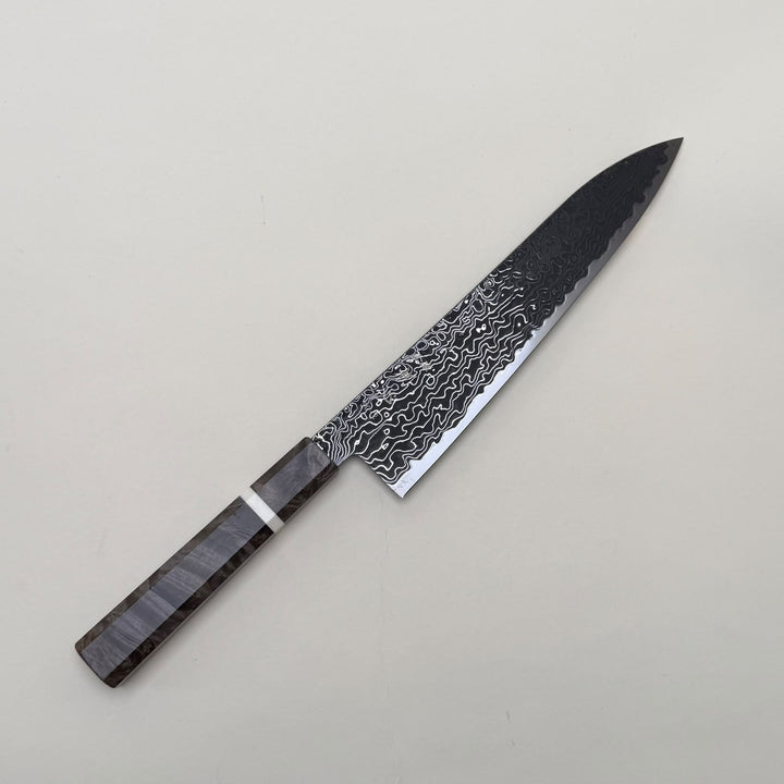 Hatsukokoro Ryuhyo SG2 Petty Knife 150mm Kurozome Damascus