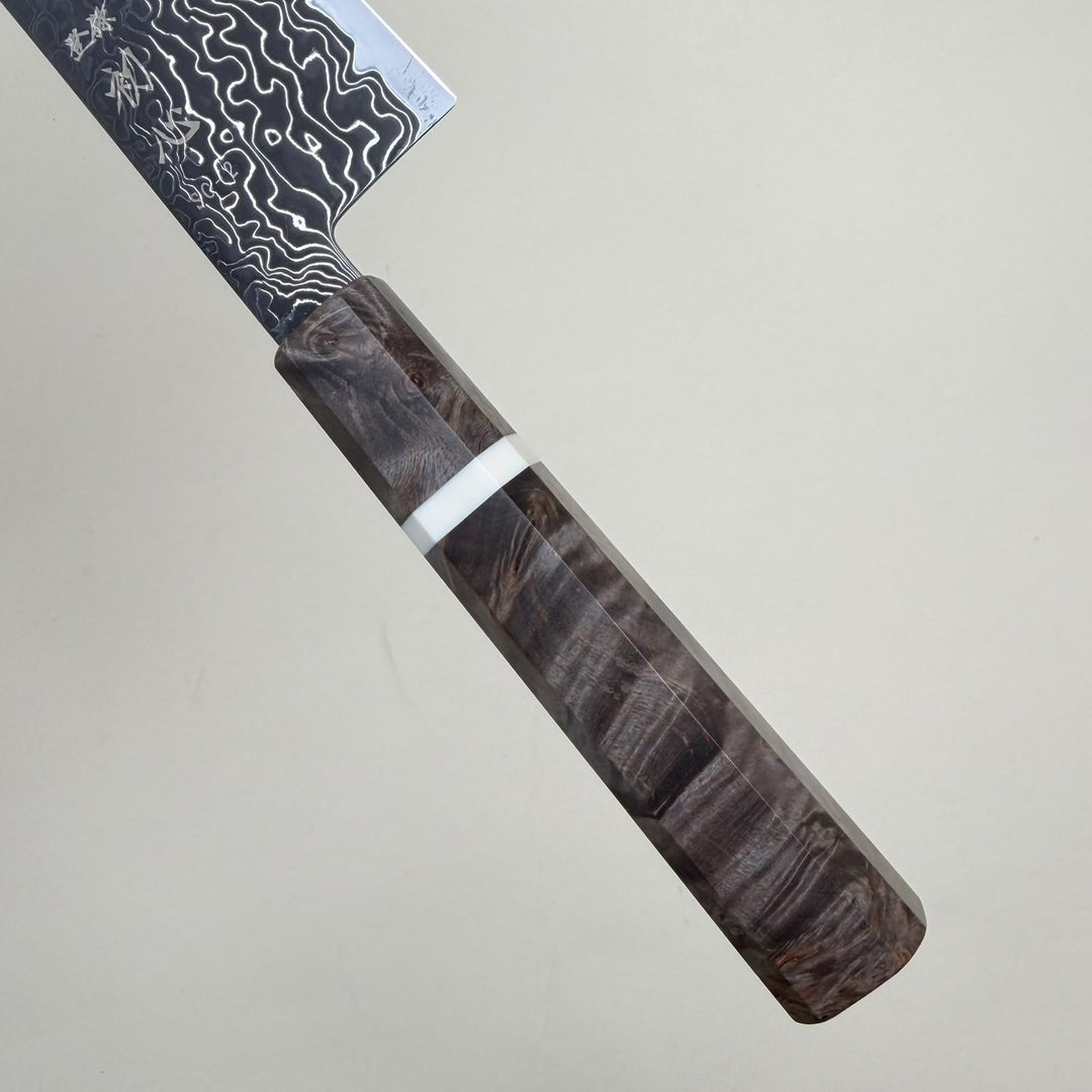 Hatsukokoro Ryuhyo SG2 Petty Knife 150mm Kurozome Damascus