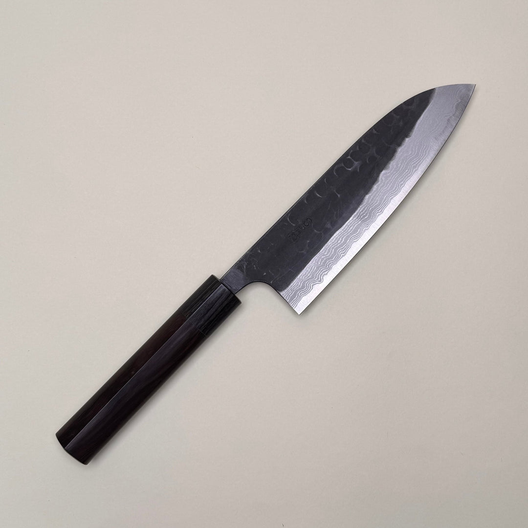 Akifusa - Kurouchi Suminagashi Santoku 165mm - Community Cutlery