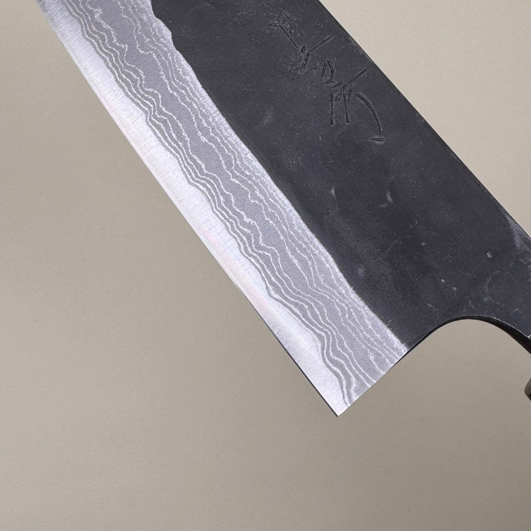 Akifusa - Kurouchi Suminagashi Santoku 165mm - Community Cutlery