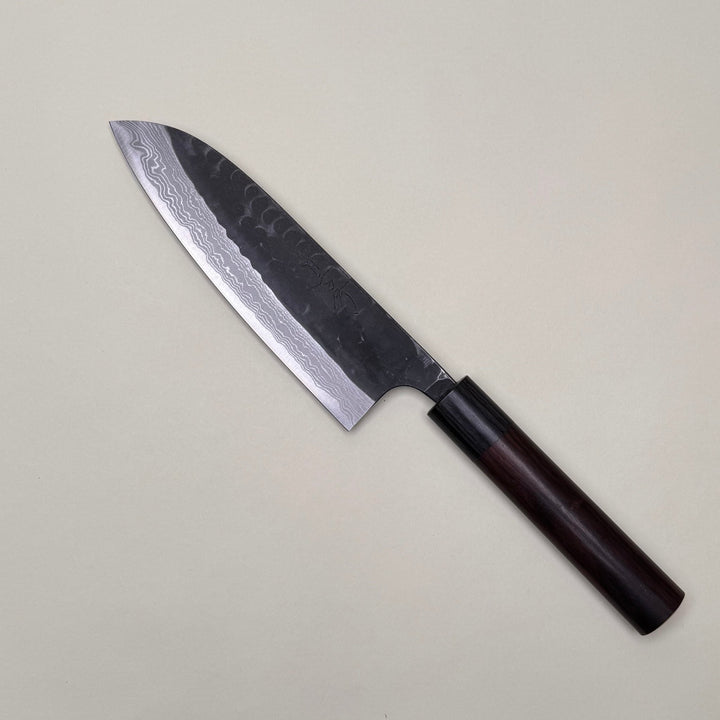 Akifusa - Kurouchi Suminagashi Santoku 165mm - Community Cutlery