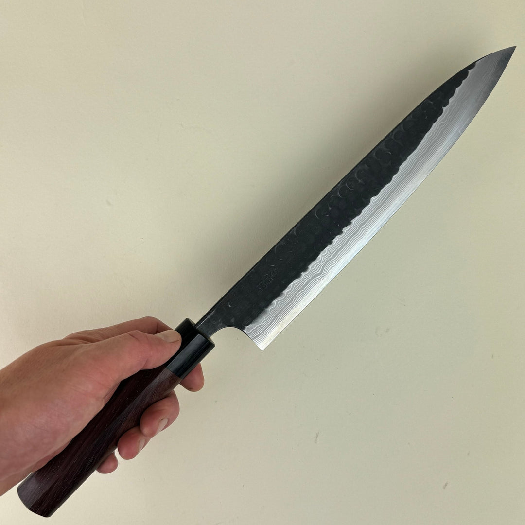 Akifusa - Kurouchi Suminagashi Sujihiki 240mm - Community Cutlery