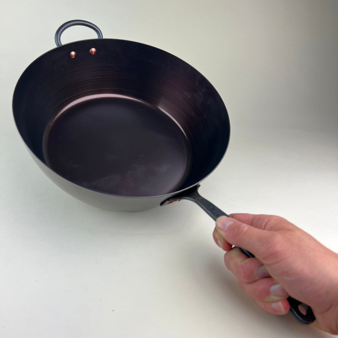 Alex Pole - 11" Hand Spun Saute Pan with Lid - Community Cutlery
