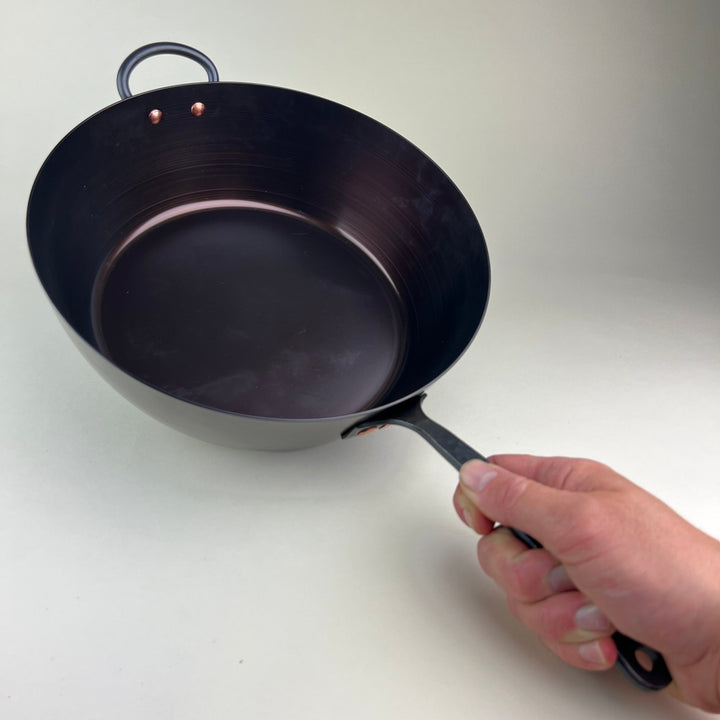 Alex Pole - 11" Hand Spun Saute Pan with Lid - Community Cutlery