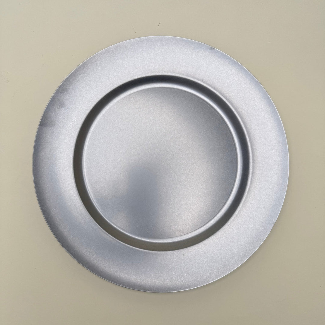 Aoyashi Vintage Stainless Steel Round Plate 255mm-plate-Community Cutlery