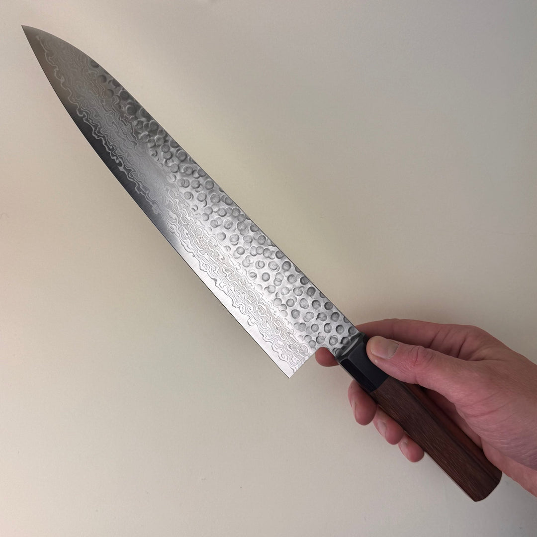 Damascus Tsuchime Gyuto 240mm - Community Cutlery