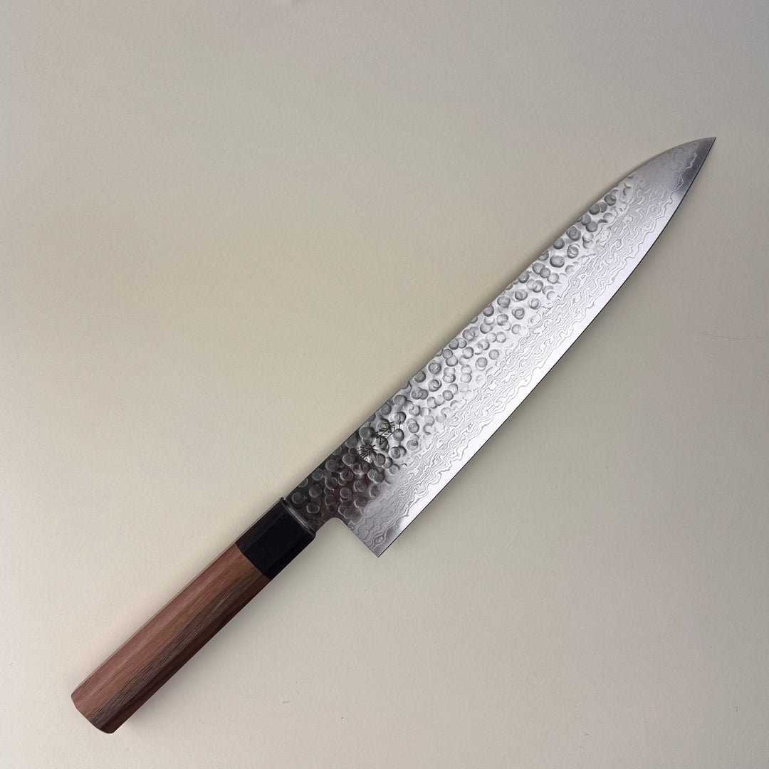 Damascus Tsuchime Gyuto 240mm - Community Cutlery