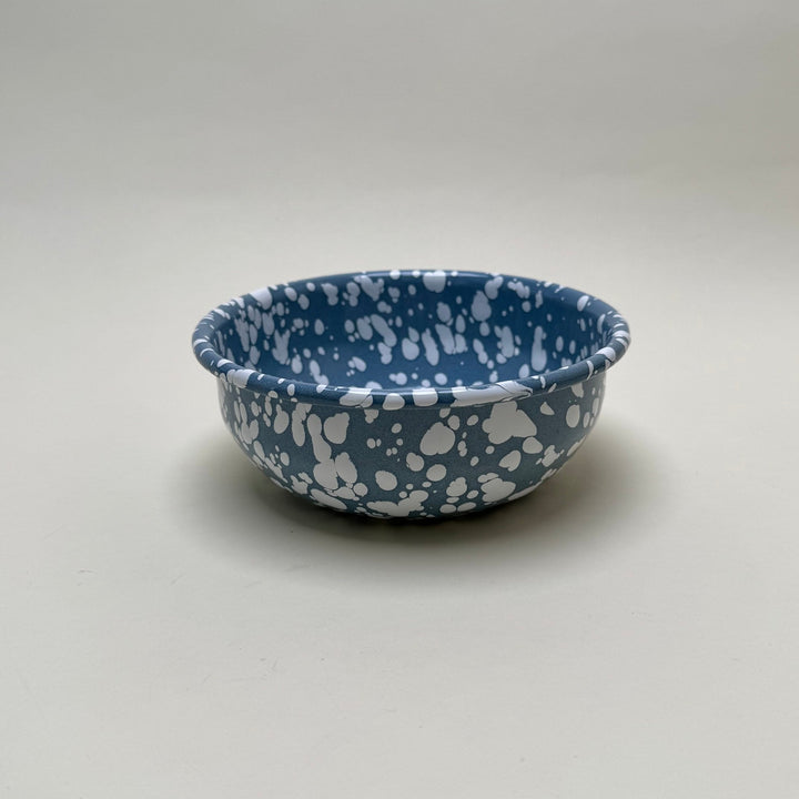 Enamel Breakfast Bowl - Pale blue and White - Community Cutlery