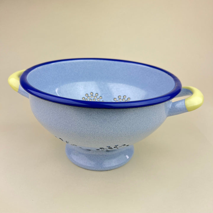 Enamel Colander - Speckled Blue - Community Cutlery