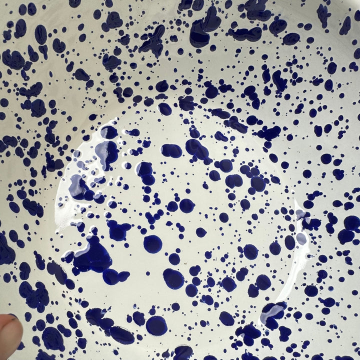 Enamel Mixing Bowl - Blue and White - Community Cutlery