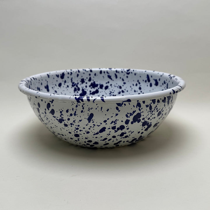 Enamel Mixing Bowl - Blue and White - Community Cutlery