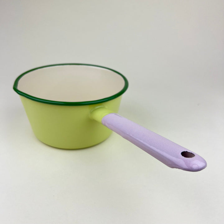 Enamel Saucepan - Pastel Green - Community Cutlery