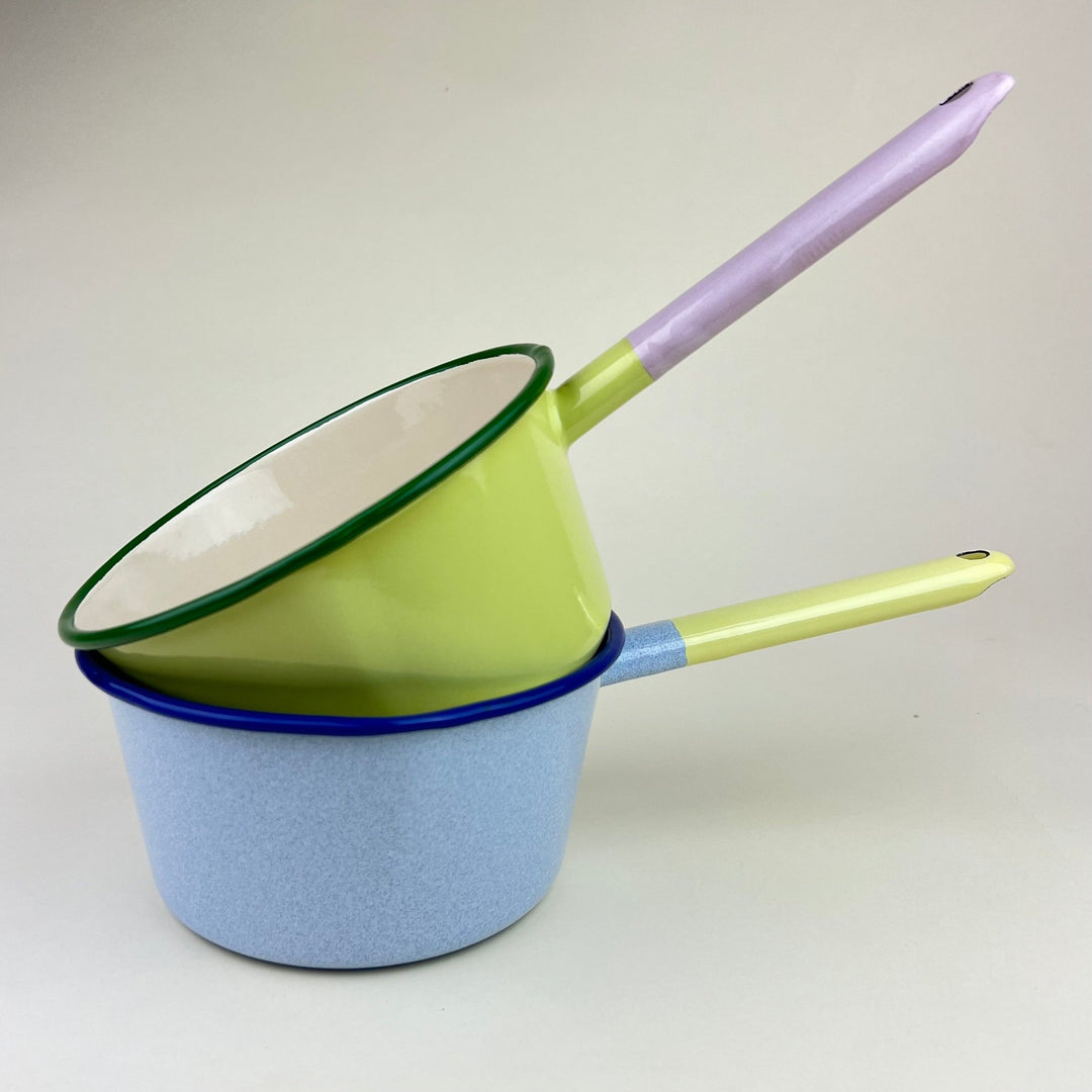 Enamel Saucepan - Speckled Blue - Community Cutlery