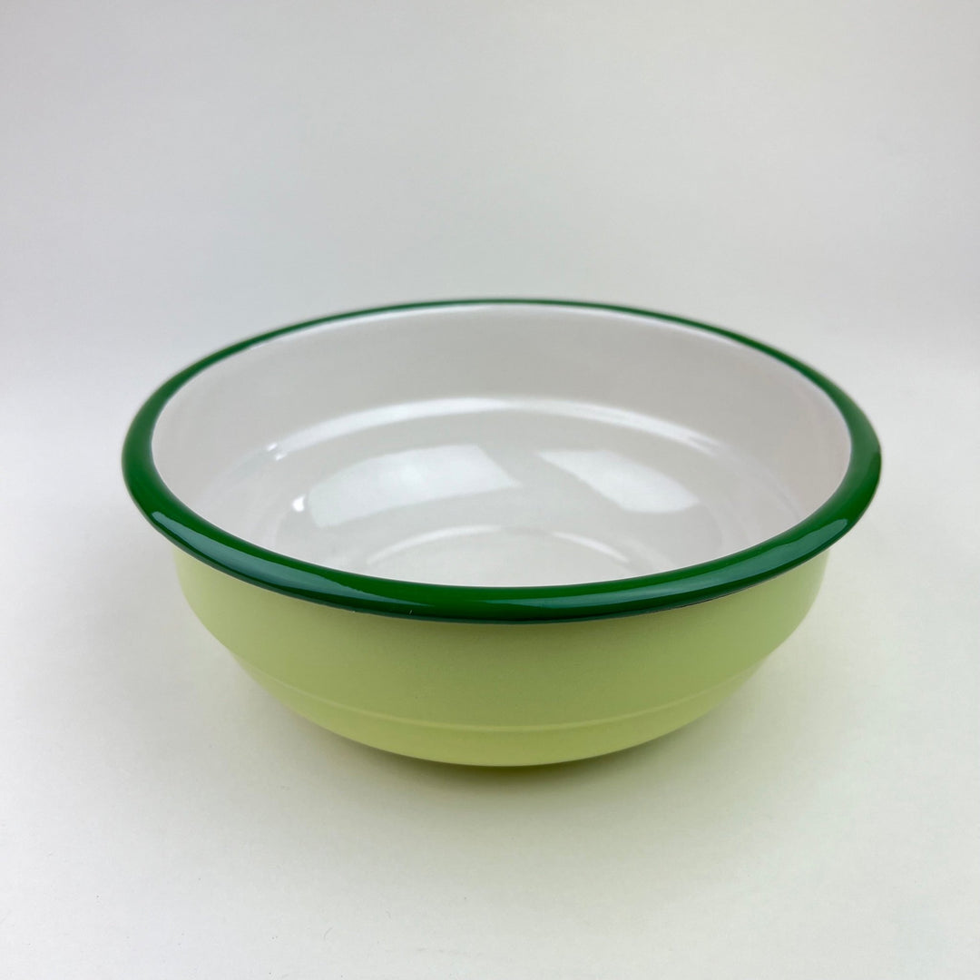 Enamel Serving Bowl - Pastel Green - Community Cutlery
