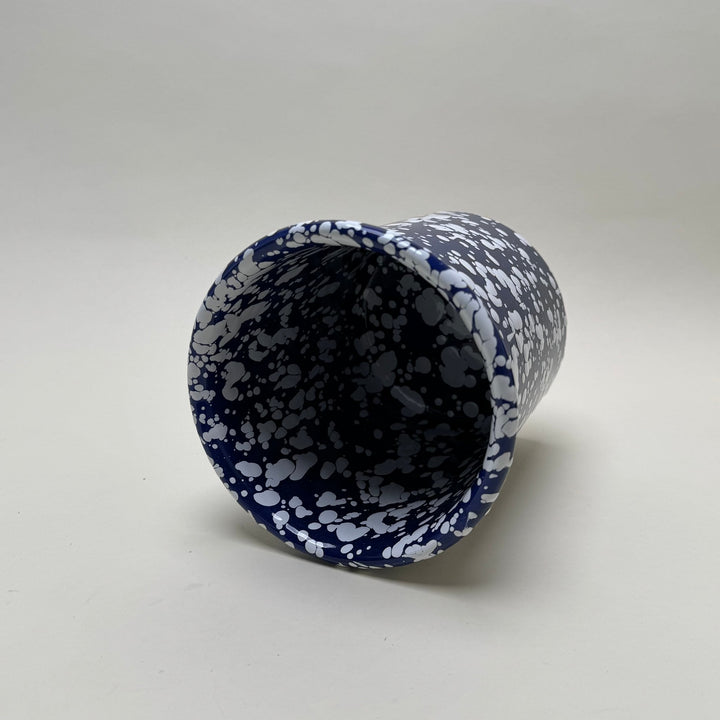 Enamel Utensil pot - Blue and White - Community Cutlery
