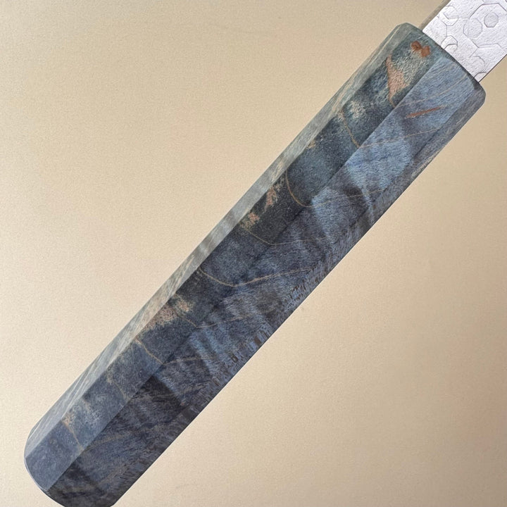 Hado Shiosai Bunka Blue Stabilised Wood Handle 180mm - Community Cutlery