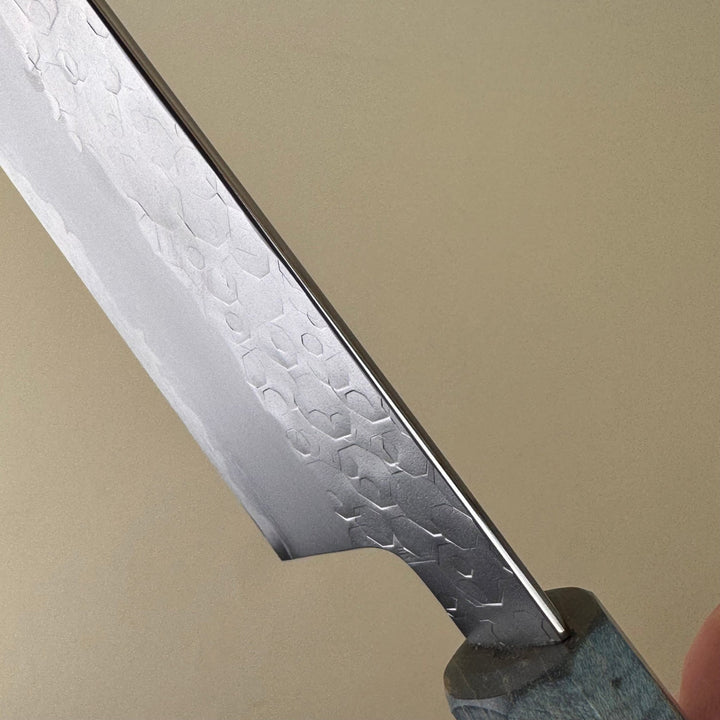 Hado Shiosai Bunka Blue Stabilised Wood Handle 180mm - Community Cutlery