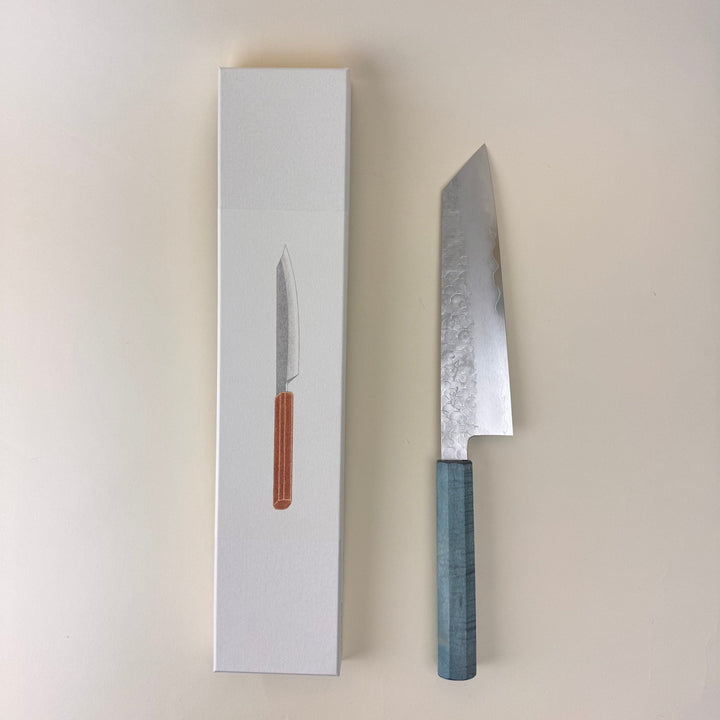 Hado Shiosai K Gyuto Blue Stabilised wood Handle 210mm - Community Cutlery