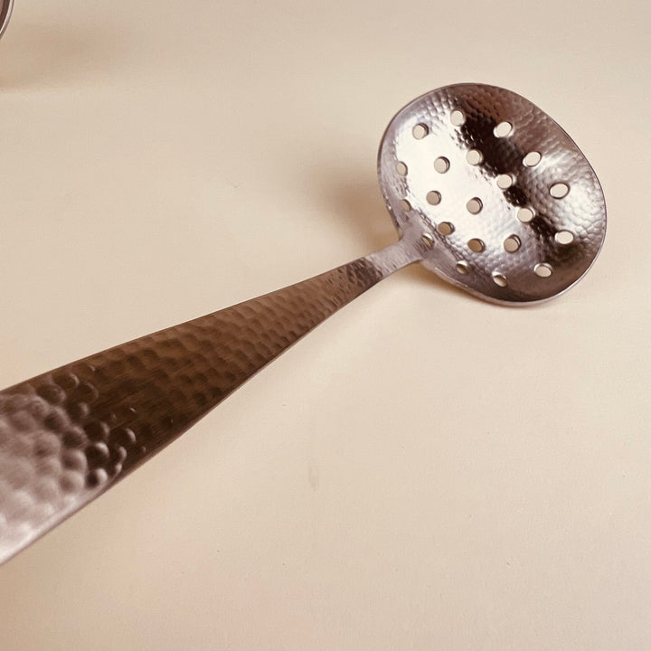 Hammered Stainless Steel Slotted Spoon - Community Cutlery