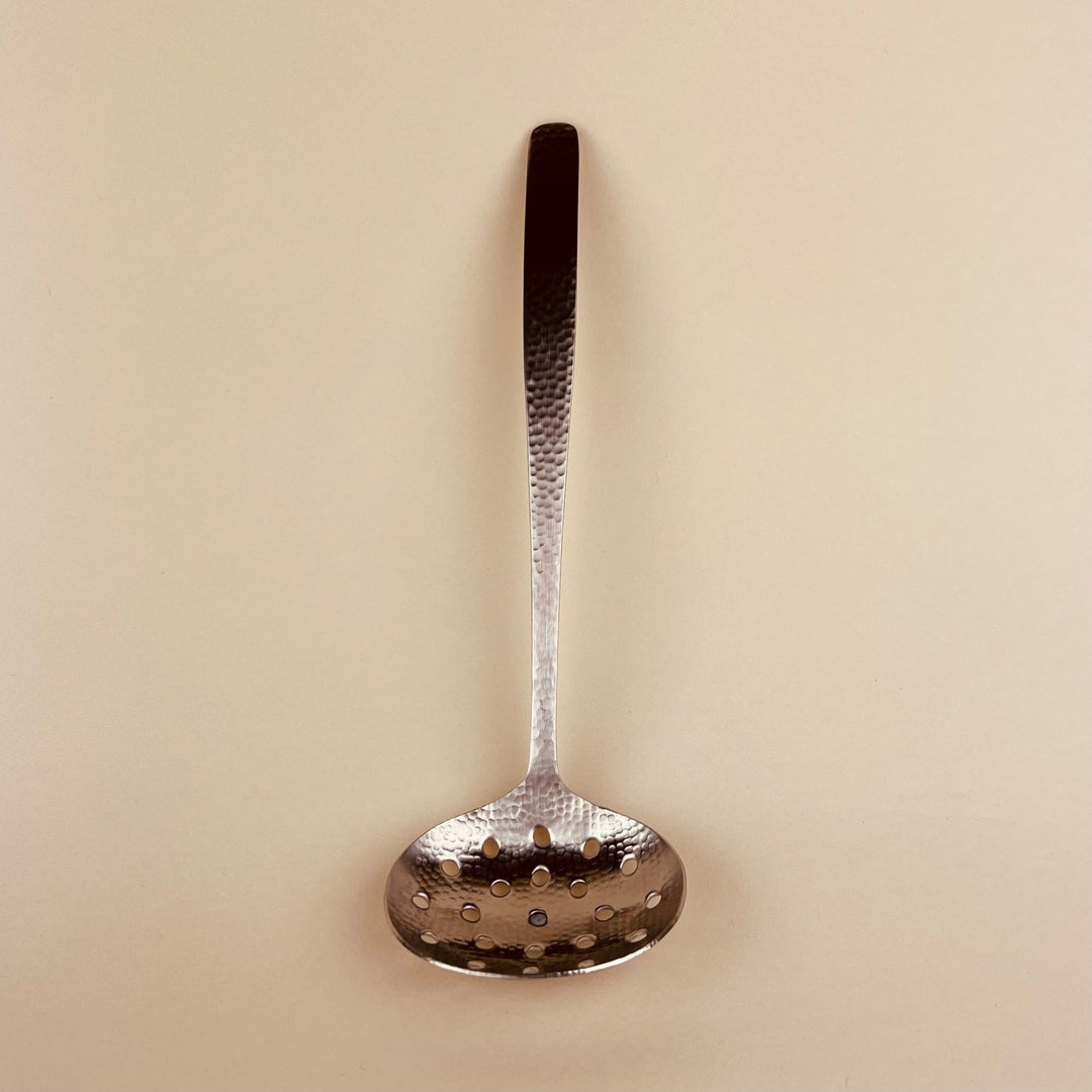 Hammered Stainless Steel Slotted Spoon - Community Cutlery