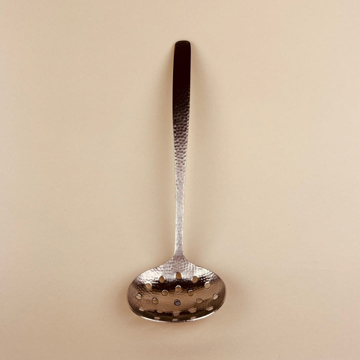 Hammered Stainless Steel Slotted Spoon - Community Cutlery