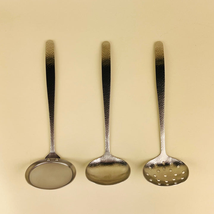 Hammered Stainless Steel Spoon/Ladle - Community Cutlery