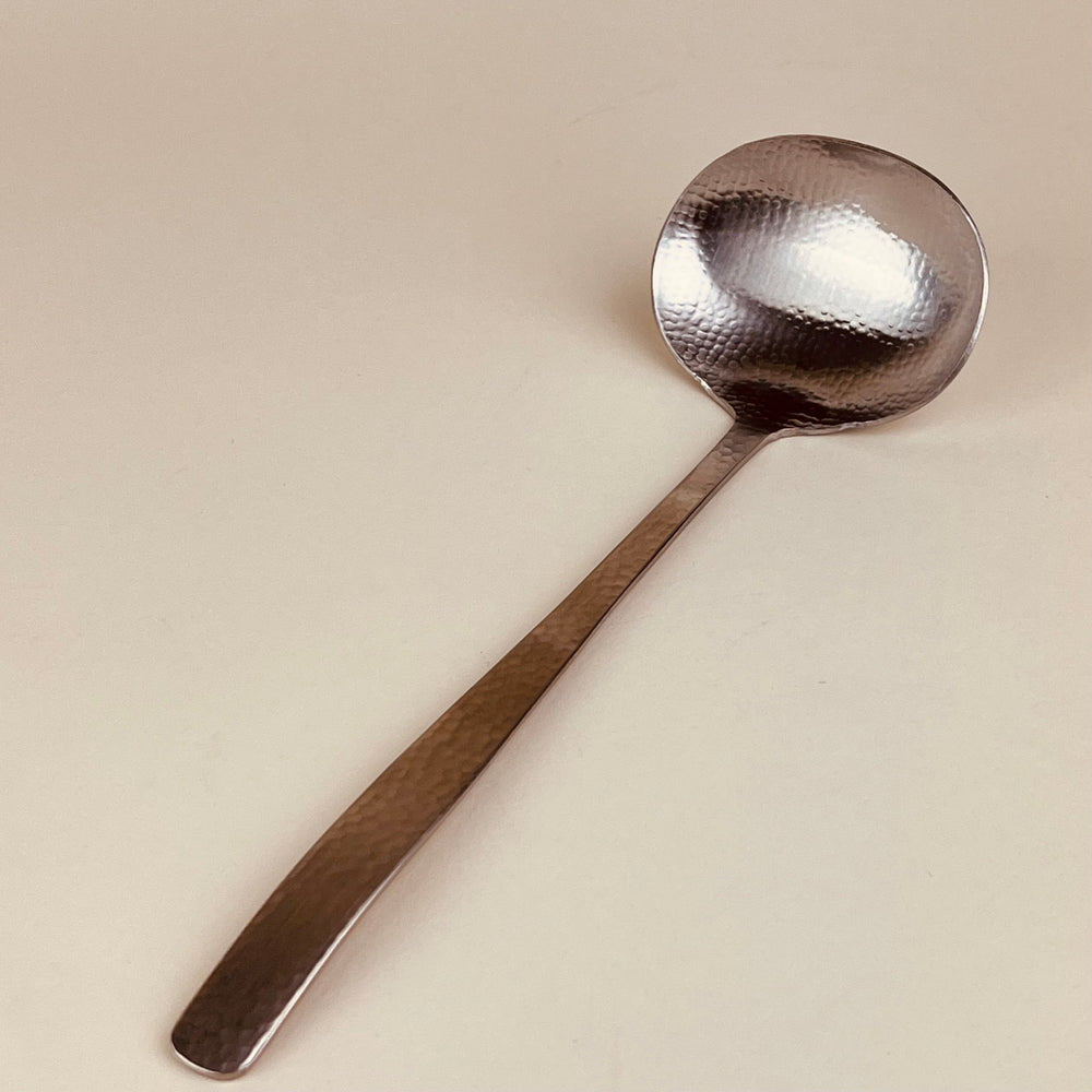 Hammered Stainless Steel Spoon/Ladle - Community Cutlery