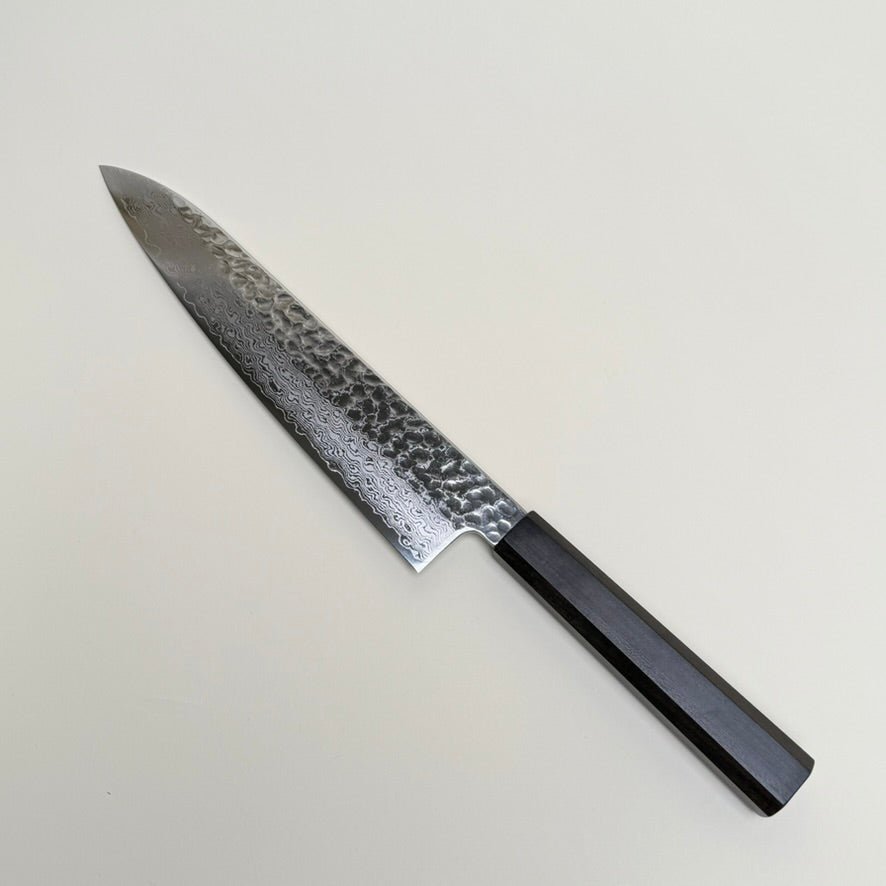 Hatsukokoro Hayabusa VG10 Damascus Tsuchime Gyuto Knife 210mm-knife-Community Cutlery