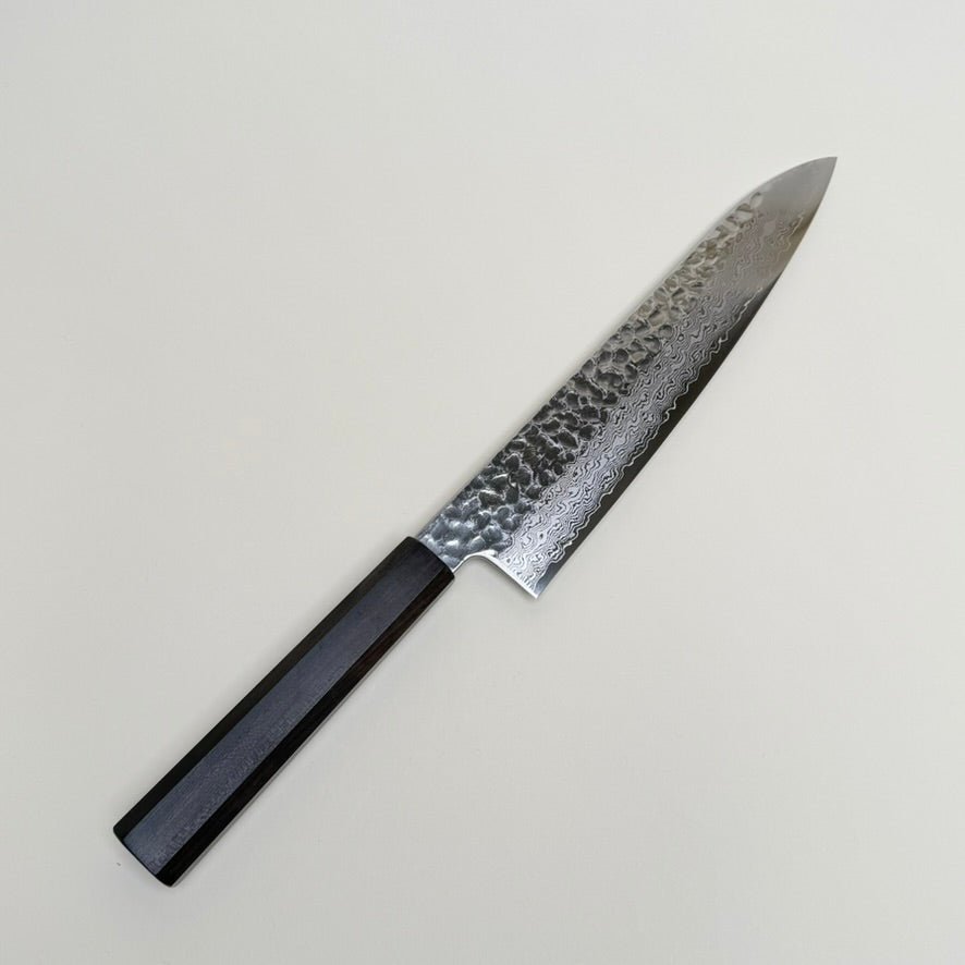 Hatsukokoro Hayabusa VG10 Damascus Tsuchime Gyuto Knife 210mm-knife-Community Cutlery