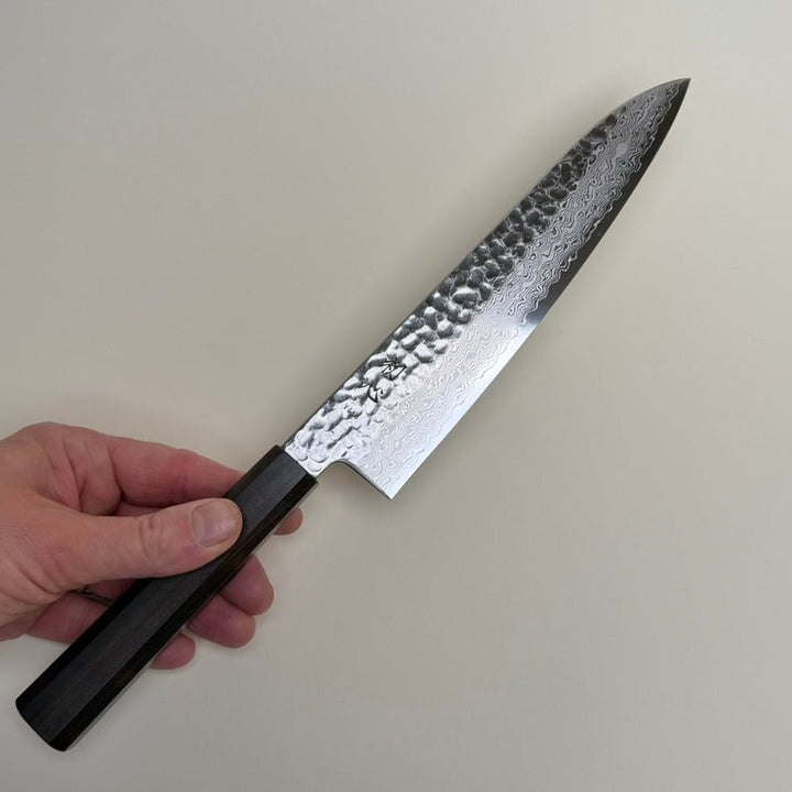 Hatsukokoro Hayabusa VG10 Damascus Tsuchime Gyuto Knife 210mm-knife-Community Cutlery
