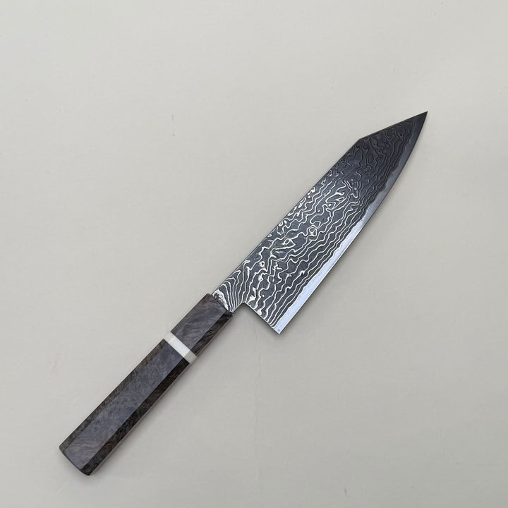 Hatsukokoro Ryuhyo SG2 Bunka Knife 180mm Kurozome Damascus-knife-Community Cutlery
