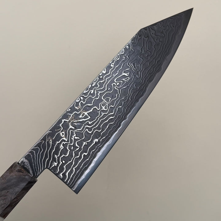 Hatsukokoro Ryuhyo SG2 Bunka Knife 180mm Kurozome Damascus-knife-Community Cutlery