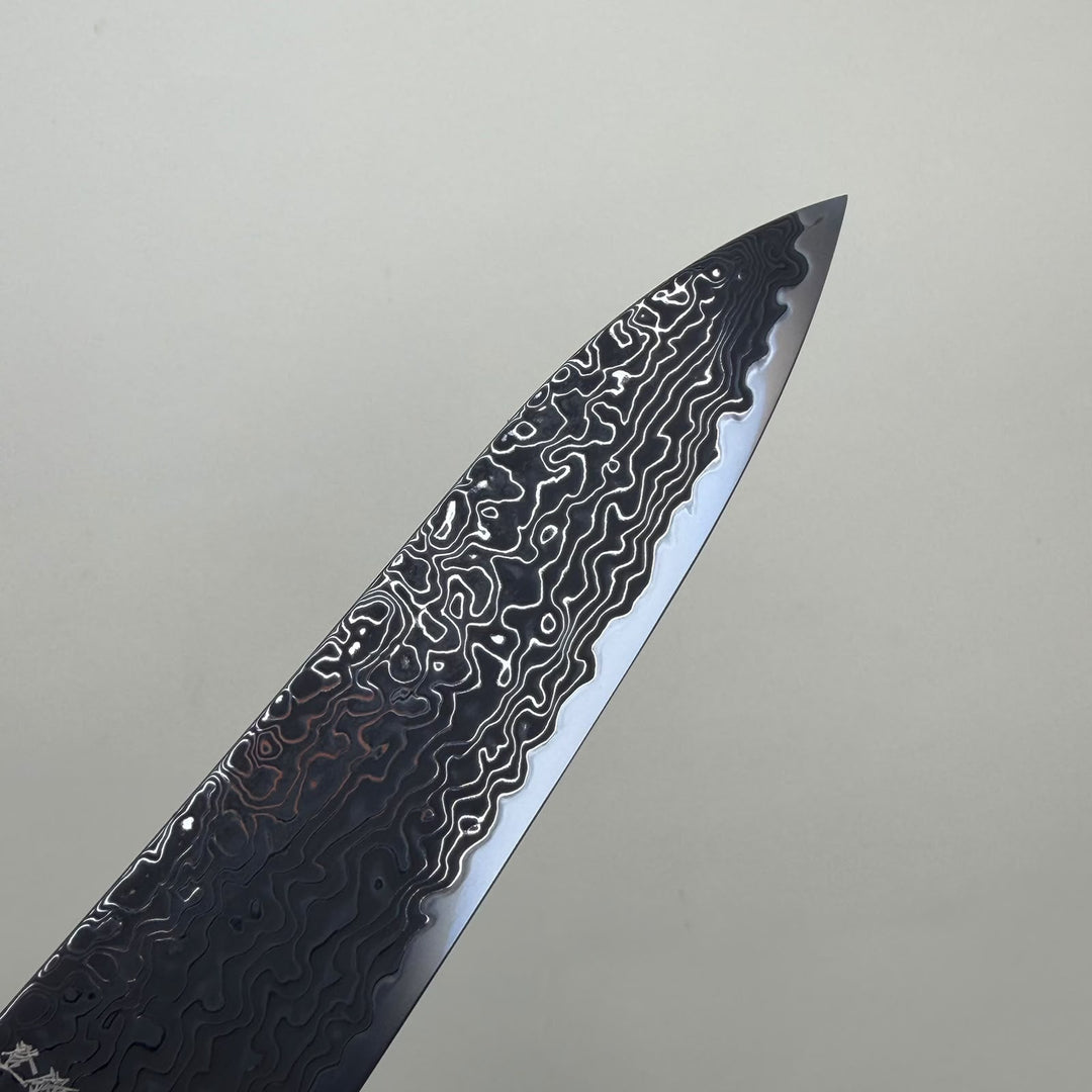 Hatsukokoro Ryuhyo SG2 Gyuto Knife 210mm Kurozome Damascus-knife-Community Cutlery