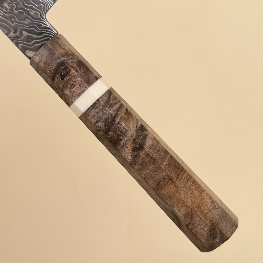 Hatsukokoro Ryuhyo SG2 Petty Knife 150mm Kurozome Damascus-knife-Community Cutlery