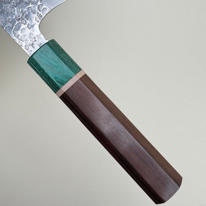 Makoto Kurosaki Samidorizuki SGSTRIX Santoku Knife 165mm Tsuchime - Community Cutlery