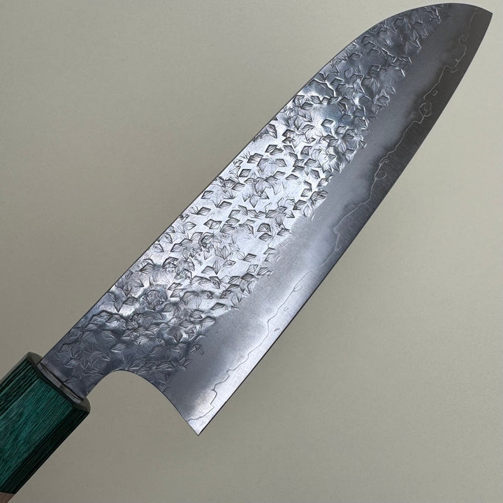 Makoto Kurosaki Samidorizuki SGSTRIX Santoku Knife 165mm Tsuchime - Community Cutlery