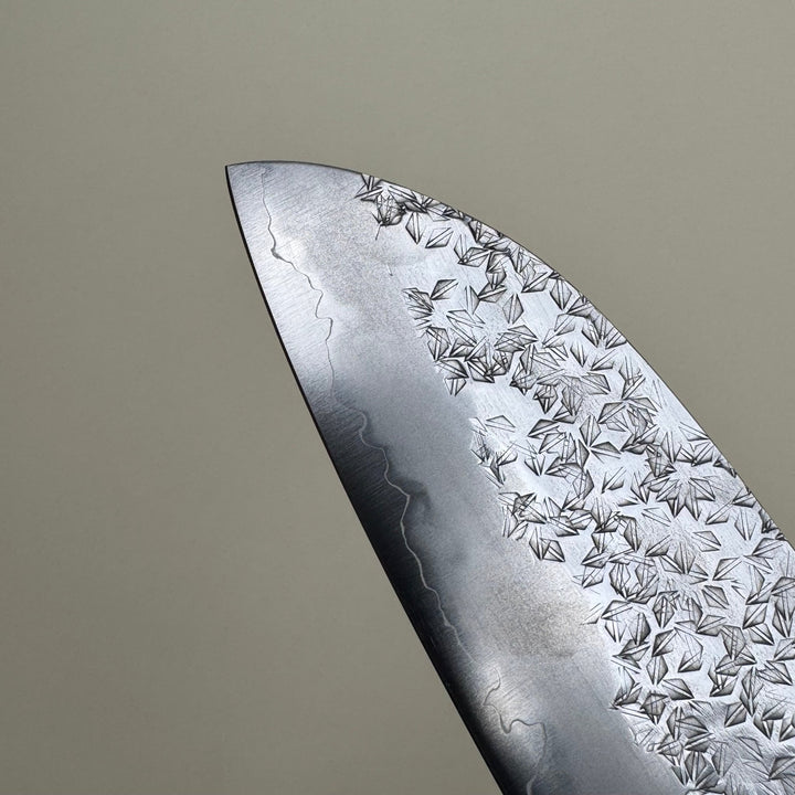 Makoto Kurosaki Samidorizuki SGSTRIX Santoku Knife 165mm Tsuchime - Community Cutlery