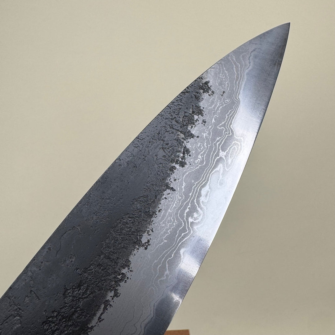 Mutsumi Honoura Blue Super Kurouchi Suminagashi Gyuto Knife 270mm - Community Cutlery