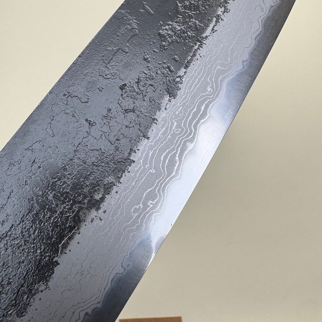 Mutsumi Honoura Blue Super Kurouchi Suminagashi Gyuto Knife 270mm - Community Cutlery
