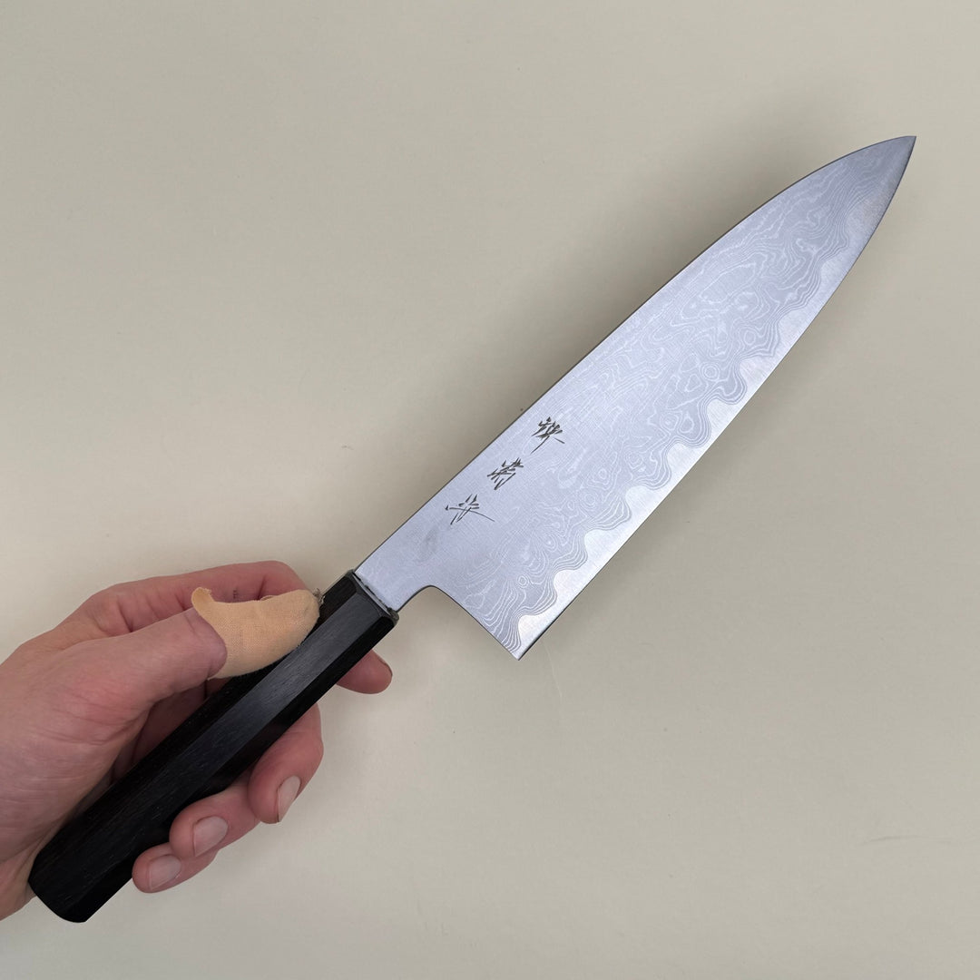 Nakagawa Blue 1 Damascus Gyuto 210mm - Community Cutlery