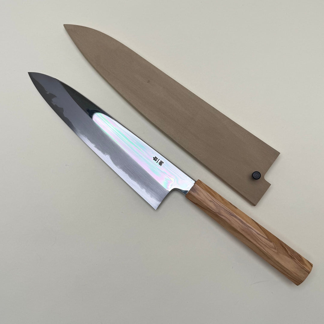 Nakagawa White 1 Gyuto 210mm Mirror Polish with Saya - Community Cutlery