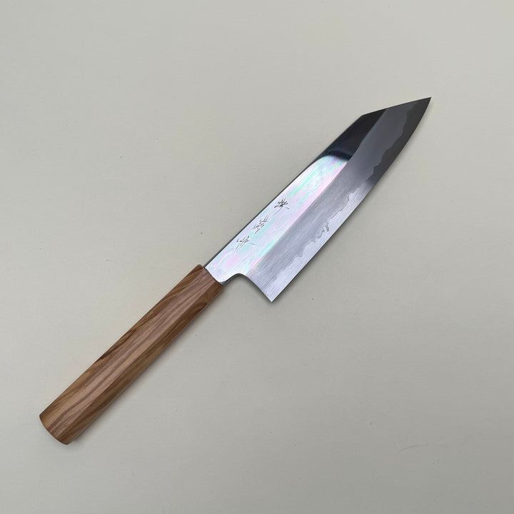 Nakagawa White 1 Kiritsuke Santoku Knife 180mm Mirror Polish, with saya - Community Cutlery