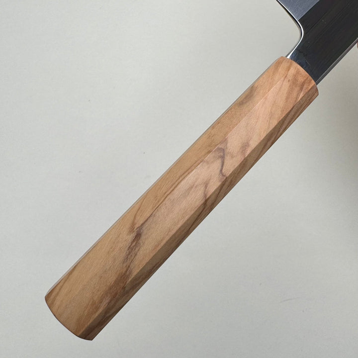 Nakagawa White 1 Kiritsuke Santoku Knife 180mm Mirror Polish, with saya - Community Cutlery