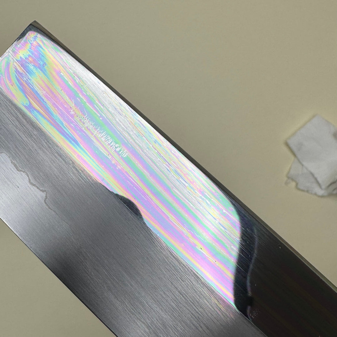 Nakagawa White 1 Nakiri Knife 180mm Mirror Polish - Community Cutlery