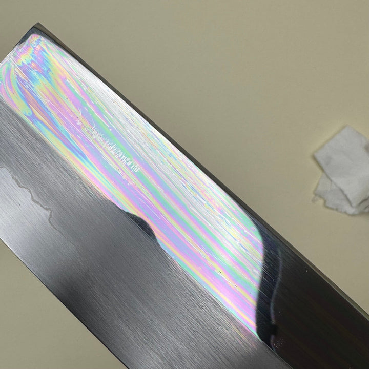 Nakagawa White 1 Nakiri Knife 180mm Mirror Polish - Community Cutlery