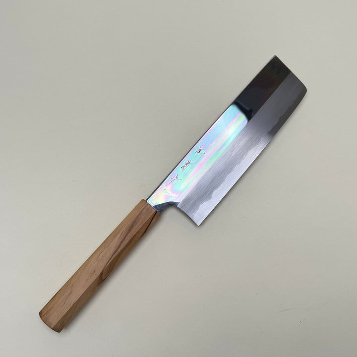Nakagawa White 1 Nakiri Knife 180mm Mirror Polish - Community Cutlery